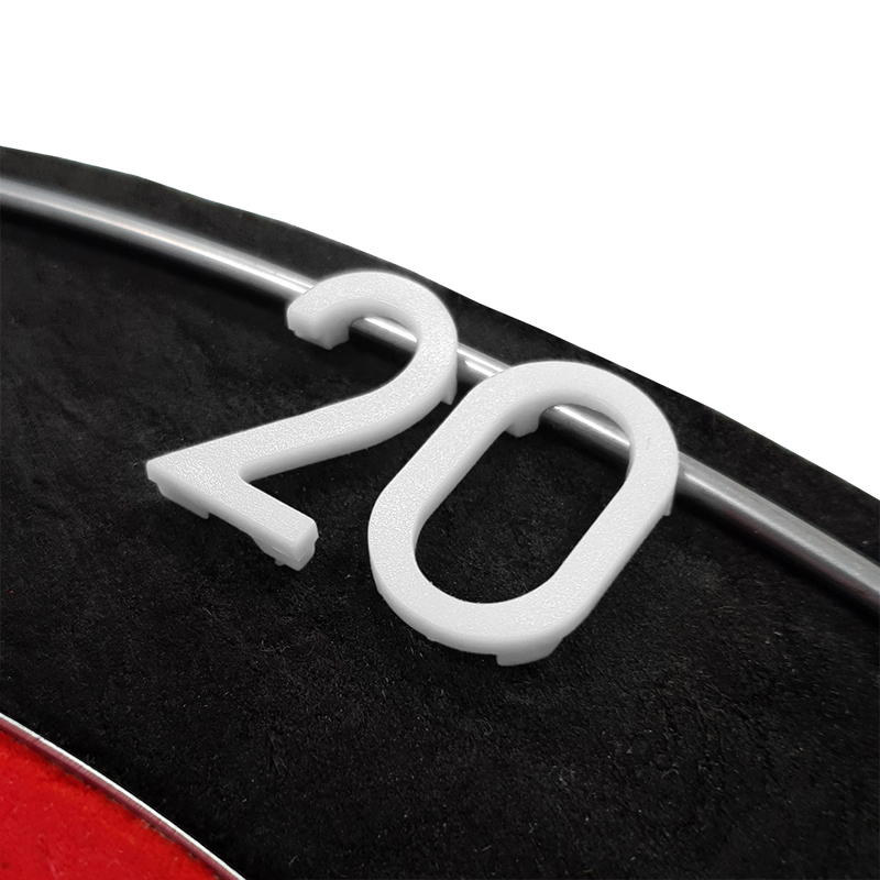 Replacement Dartboard Numbers -  Black & White