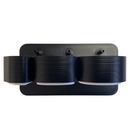 Black darts holder with '180' on a white background