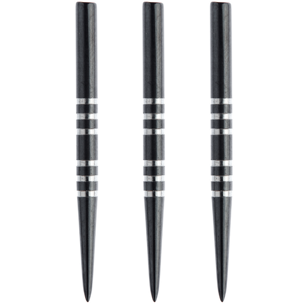 Winmau Re-Grooved Black Dart Points