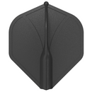 Shot Darts Airfoil Plastic Molded Dart Flights - Black