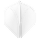 Shot Darts Airfoil Plastic Molded Dart Flights - White