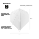 Shot Darts Airfoil Plastic Molded Dart Flights