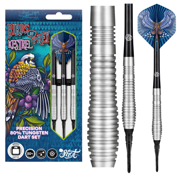 Birds of Prey Kestrel - 80% Tungsten SOFT TIP Darts