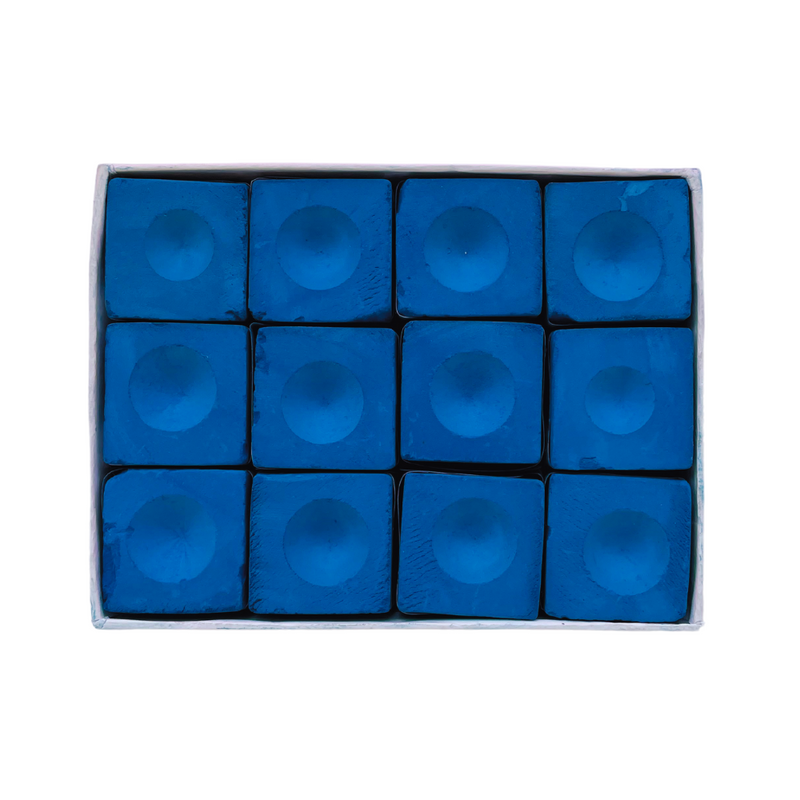 Cue Chalk - 12pc Blue