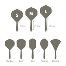 Condor Axe Flights & Shafts - Clear - Standard Dart