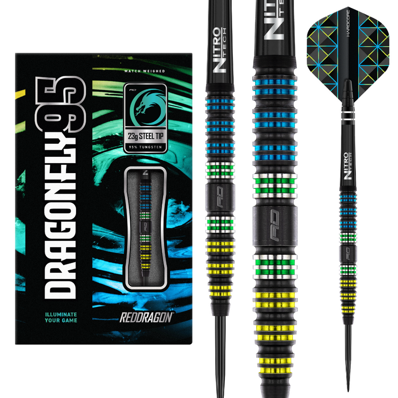 Dragonfly 95 Black Tapered - 95% Tungsten Darts
