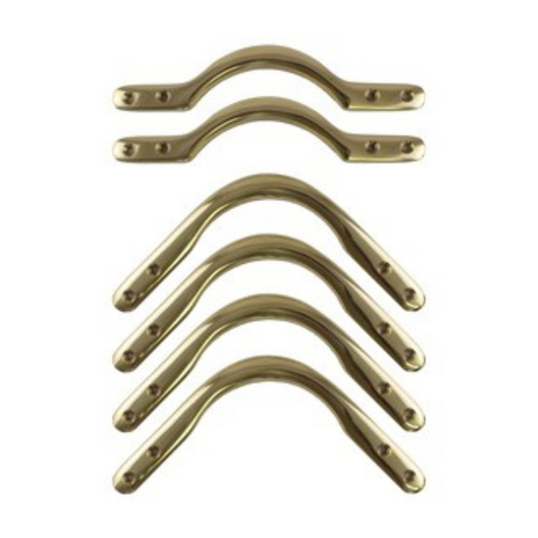 Economy Pocket Brackets (6pcs) - Brass