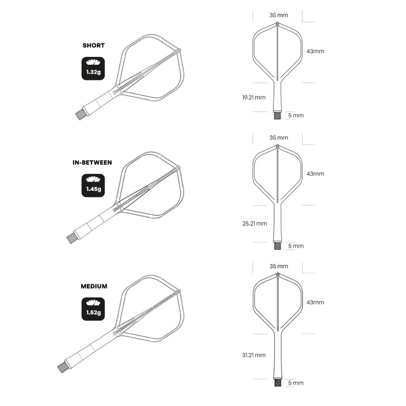 Flight Deck Flights & Shafts - White - Standard