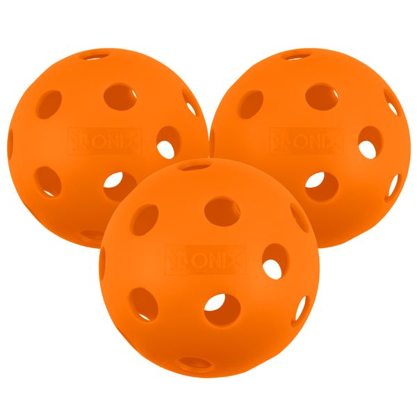 Fuse Indoor Pickleballs - Orange - 3pk