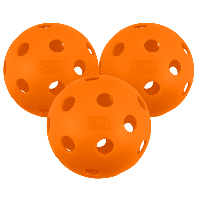 Fuse Indoor Pickleballs - Orange - 3pk