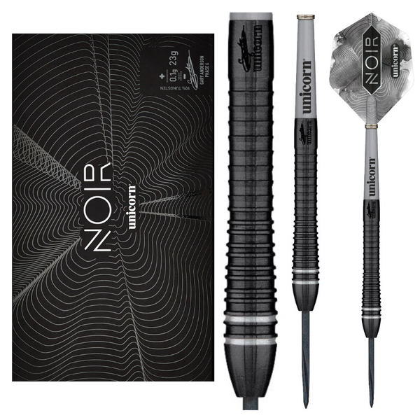 Gary Anderson Noir Phase 6 Boxed Set - 90% Tungsten Darts