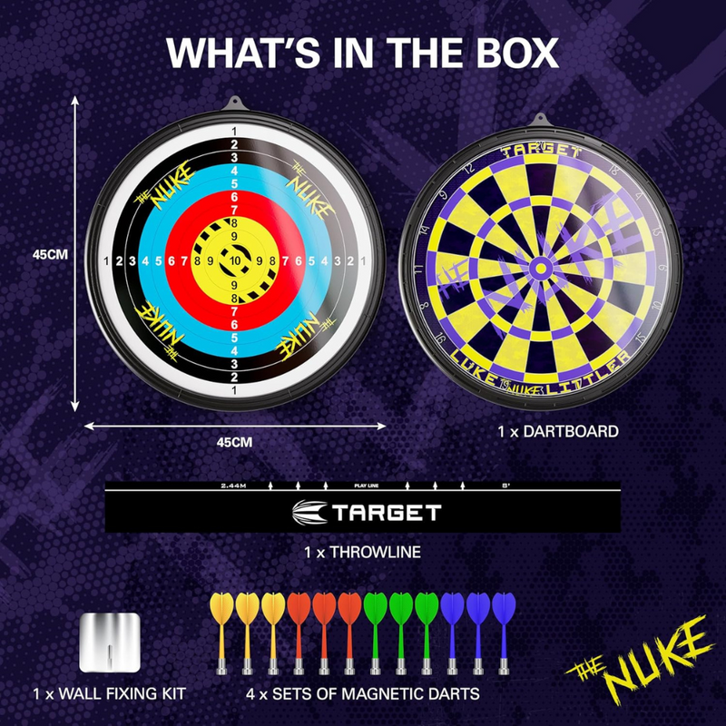 Luke Littler Magnetic Dartboard