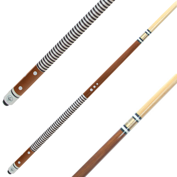 57" Nylon Wound White Cue - 2pc
