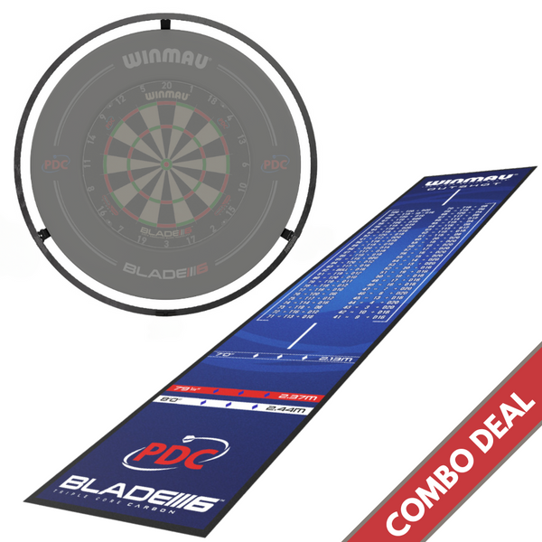 Winmau Plasma Light & Outshot Dart Mat Combo