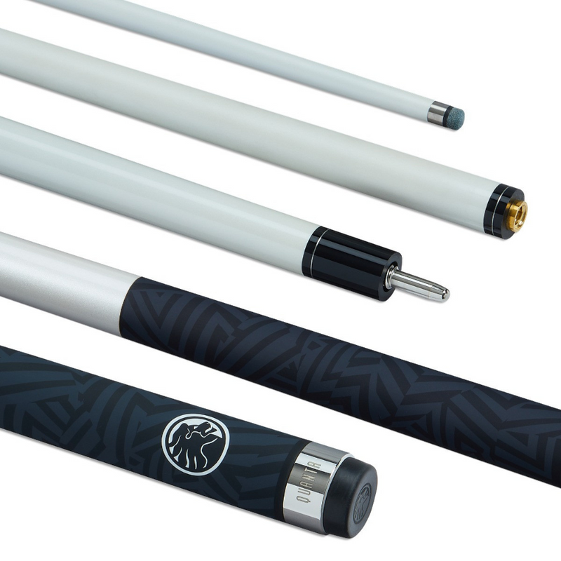 57" Quanta White Carbon Cue - 2pc