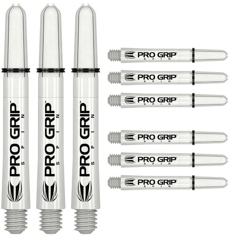 Pro Grip Spin Shafts - White (3 sets)