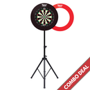 Shot Bandit, Tripod and Red or Black Dartboard Surround combo deal