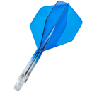 Forge Flights & Shafts - Clear & Blue - Plus
