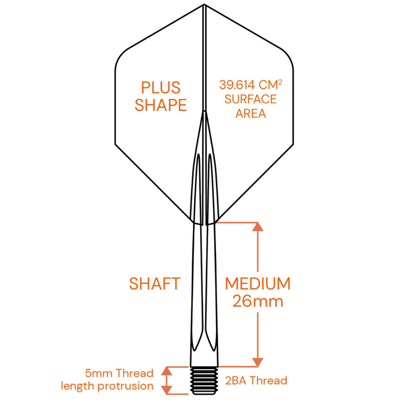 Forge Flights & Shafts - Black - Plus